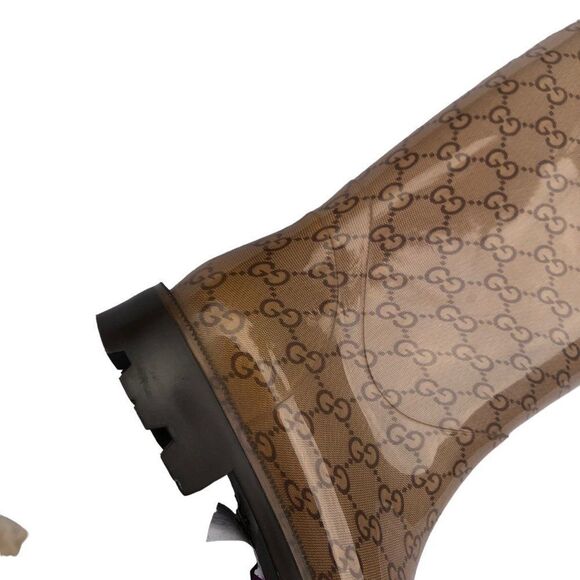Authentic Gucci Monogram Rain Boots Size 9 - Picture 11 of 16